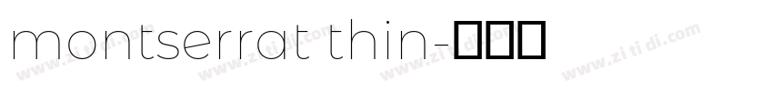 montserrat thin字体转换